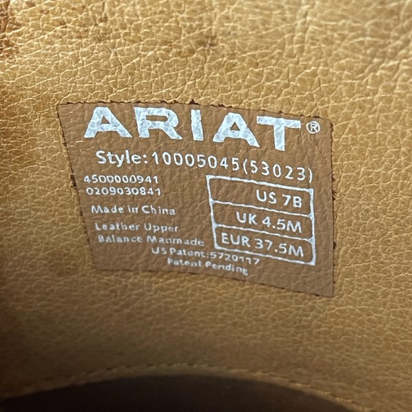 Preloved ARIAT York Boots Size 7B - Picture 7 of 17